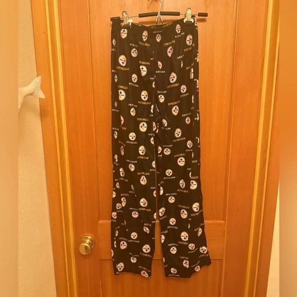 NFL Pittsburgh Steelers Black Lounge Pants - Picture 3 of 7